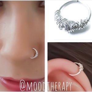 925 Sterling Silver cartilage/nose Hoop